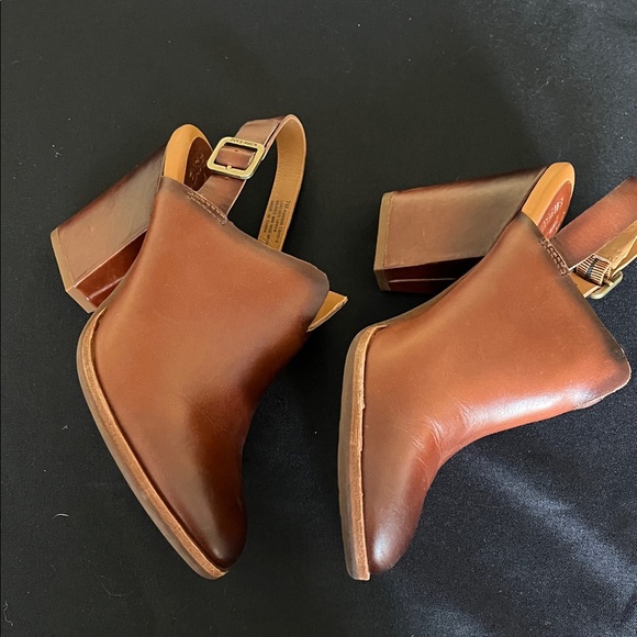 KORK-EASE! Brown Leather Slingback Heels! Size 7! EUC! - Picture 4 of 9